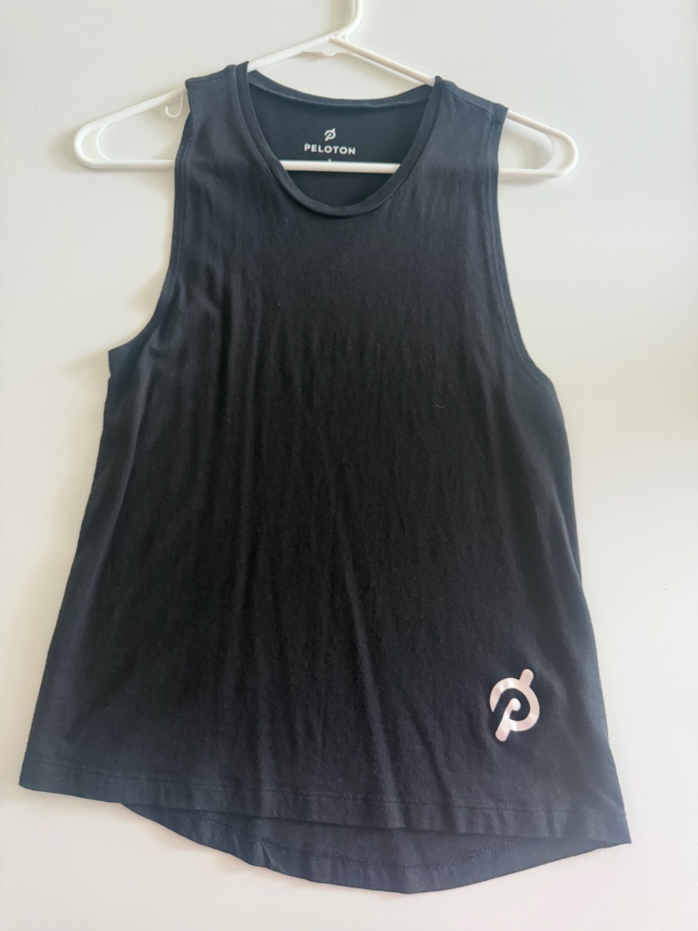 Peloton Black Tank Top with White Logo
